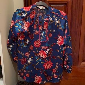 LOFT floral blouse
